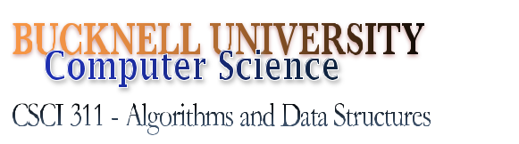 CSCI 311 - Algorithms and Data Structures