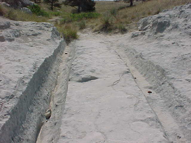 Image of wheel ruts at Guernsey, Wyoming