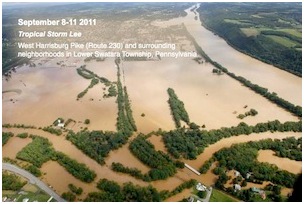2011 Tropical Storm Floods Harrisburg