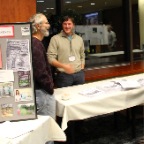 Retired Milton High School teacher and former Trout Unlimited president, Robert Layton (right) talks with Bucknell Aquatic Biologist Sean Reese (middle) and Ben Hoskins, Chairman of the Buffalo Creek Watershed Association (left).