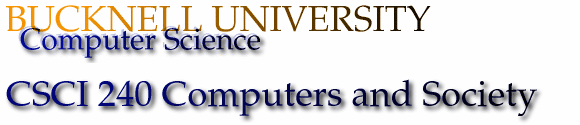 CSCI 240 - Computers and Society