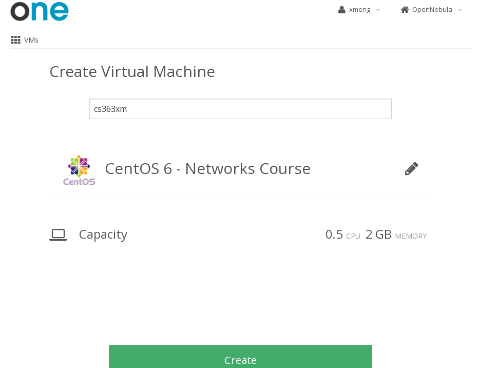 Create VM