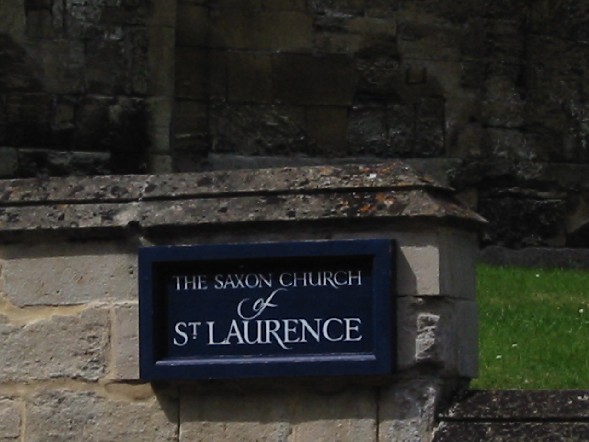 Image of Sign for 7th 
Century Saxon Church