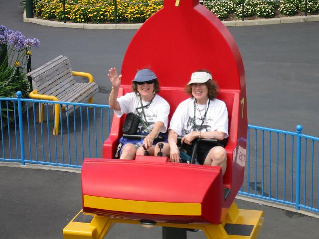 Image of Jan and MJ 
in Helicopter Ride