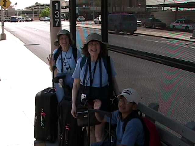 Image of
Jan, Mary Jane and Scotty at Phoenix Airport