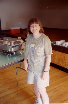 Image of Donna Bandeen working at
Pancake Breakfast
