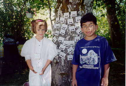 Image of Scott Hyde and Ester,
granddaughter of John C. Jackson