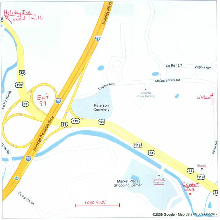 Image of map near Comfort Inn