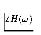 $\angle H(\omega)$