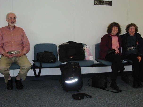 Image of Dan, MJ and Jan at
Harrisburg Airport