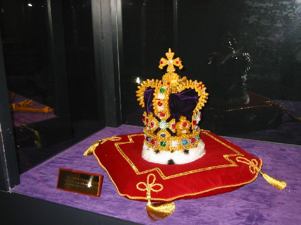 Image of One of the displays of Crown Jewels