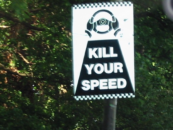 Image of Kill Your Speed Sign