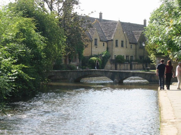 Image of One of six foot bridges across the Windrush in Bourton-on-the-Water