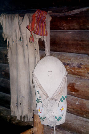 Image of Woman's Outfit in Cabin where
 Sagagawea lived