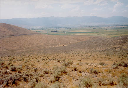 Image of Oregon Trail in distance