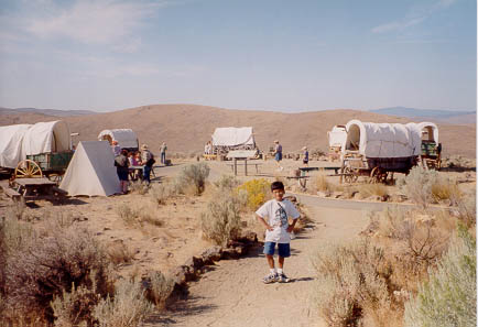 Image of Scott and Covered Wagons.