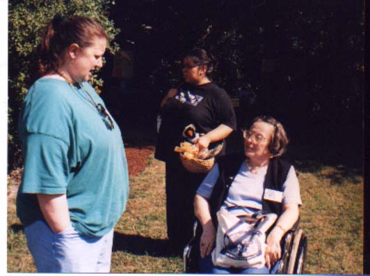 Image of Apryl Jackson, Carrie Fuentes, Marcia Staunton, Sunday, August 6, 2000