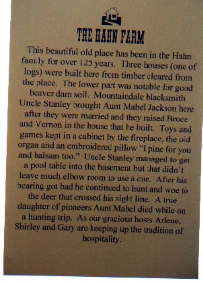 Image of Page of Text on Hahn Farm