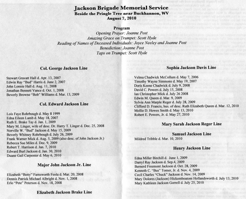 Memorial Service