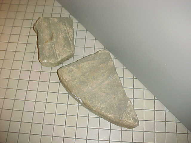 Image of part of the millstone from John H. B. Jackson's mill 