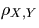 $\rho_{X,Y}$
