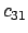 $c_{31}$