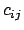 $c_{ij}$