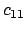 $c_{11}$