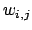 $w_{i,j}$