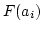 $F(a_i)$