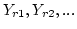 $Y_{r1}, Y_{r2}, ...$